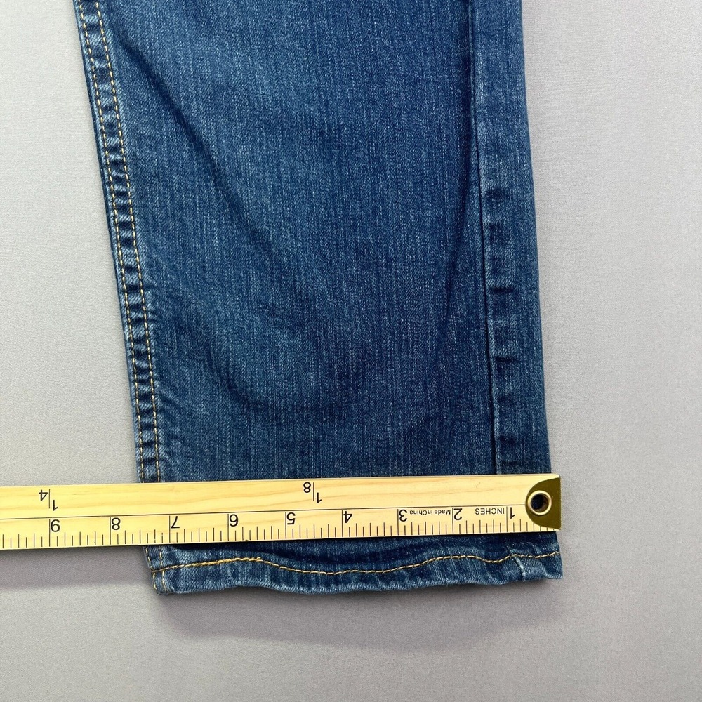 Levi's 505 Regular Men's Blue Straight Leg Jeans Sz 31 Fits 29" Fade Western Y2K - Picture 4 of 12